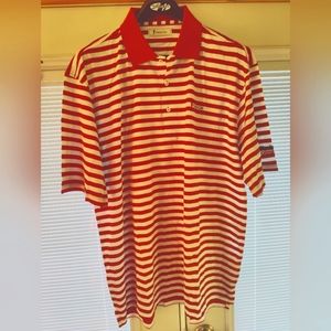 Vardon men's shirt xl red and white stripe